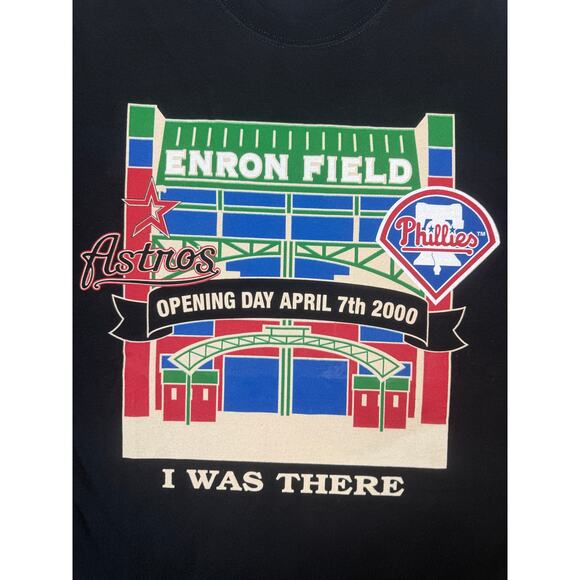 Vintage 2000 Houston Astros Opening Day Shirt  Enron Field Inaugural I Was There